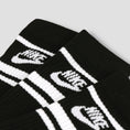 Load image into Gallery viewer, Nike Everyday Essential Stripe Crew Socks Black / White (3 Pack)
