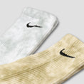 Load image into Gallery viewer, Nike Everyday Plus Cushioned Green Tie Dye Crew Socks 2 Pack
