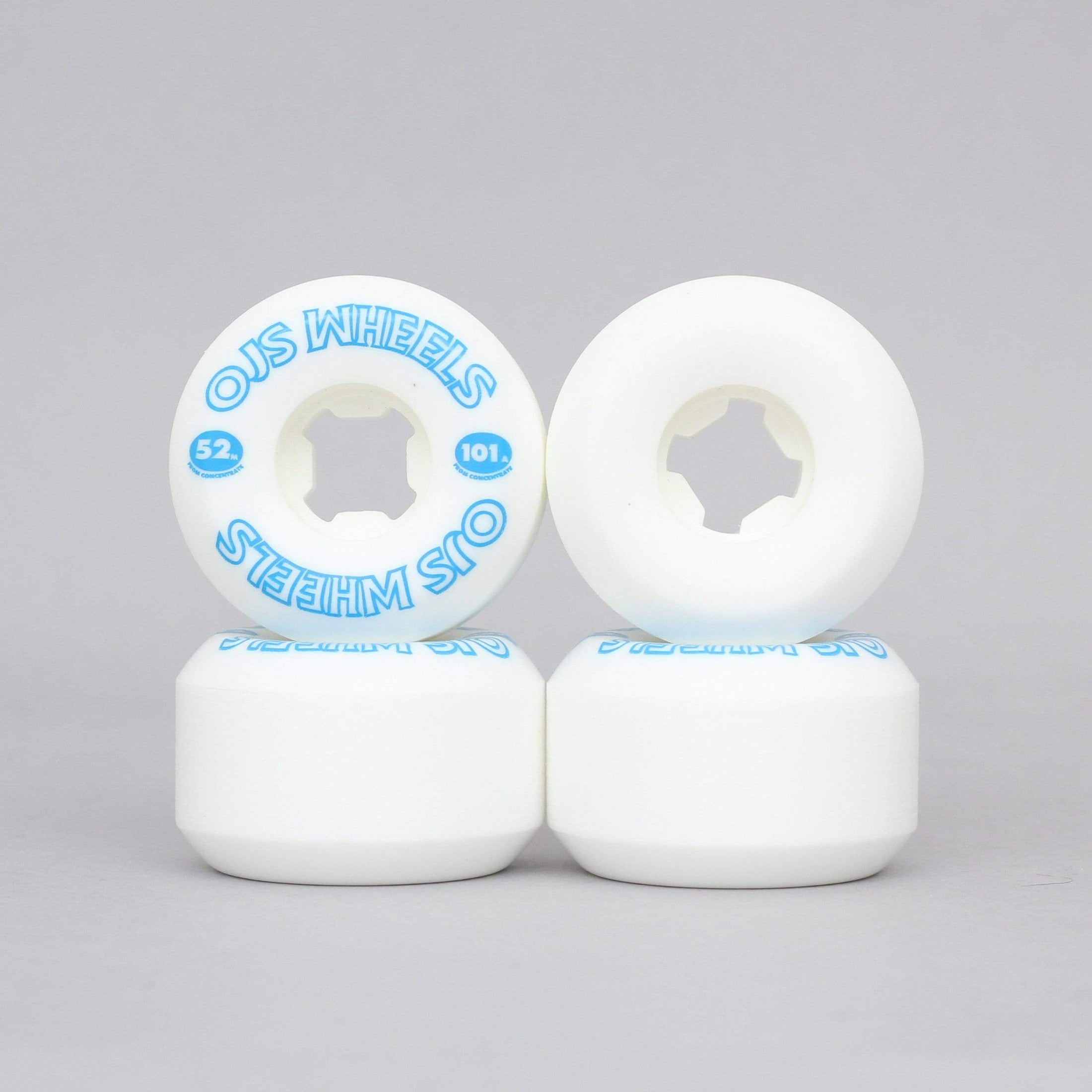 OJ 52mm 101A From Concentrate Hardline Skateboard Wheels White / Blue