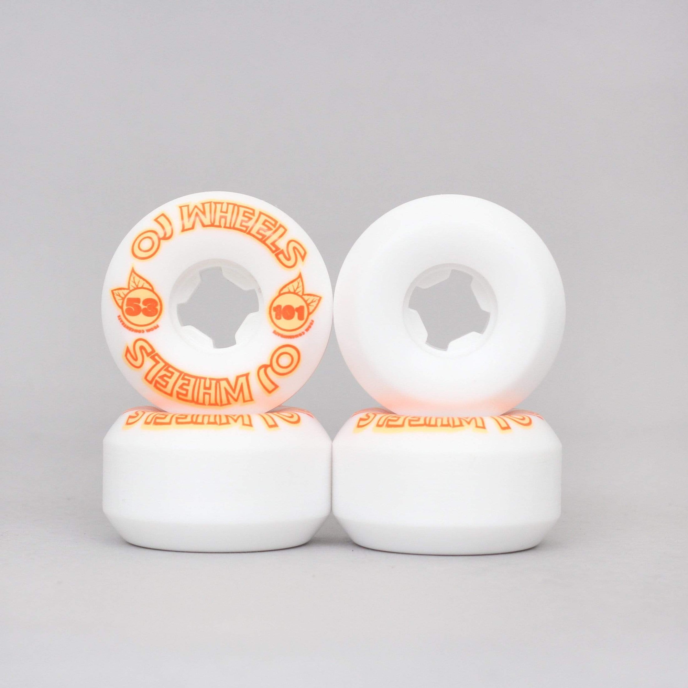OJ 53mm 101A From Concentrate Hardline Wheels White / Orange