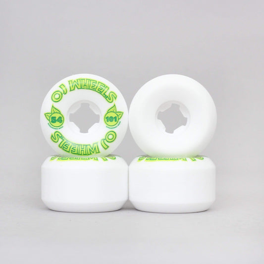 OJ 54mm 101A From Concentrate Hardline Wheels White / Green