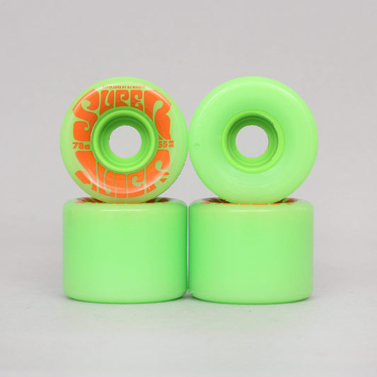OJ 55mm 78A Mini Super Juice Soft Skateboard Wheels Green
