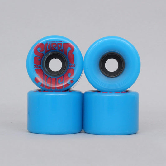 OJ 60mm 78A Super Juice Soft Skateboard Wheels Blue