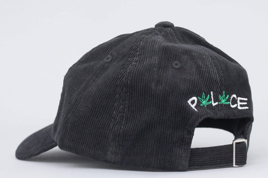 Palace Pwlwce Cord 6-Panel Cap Black