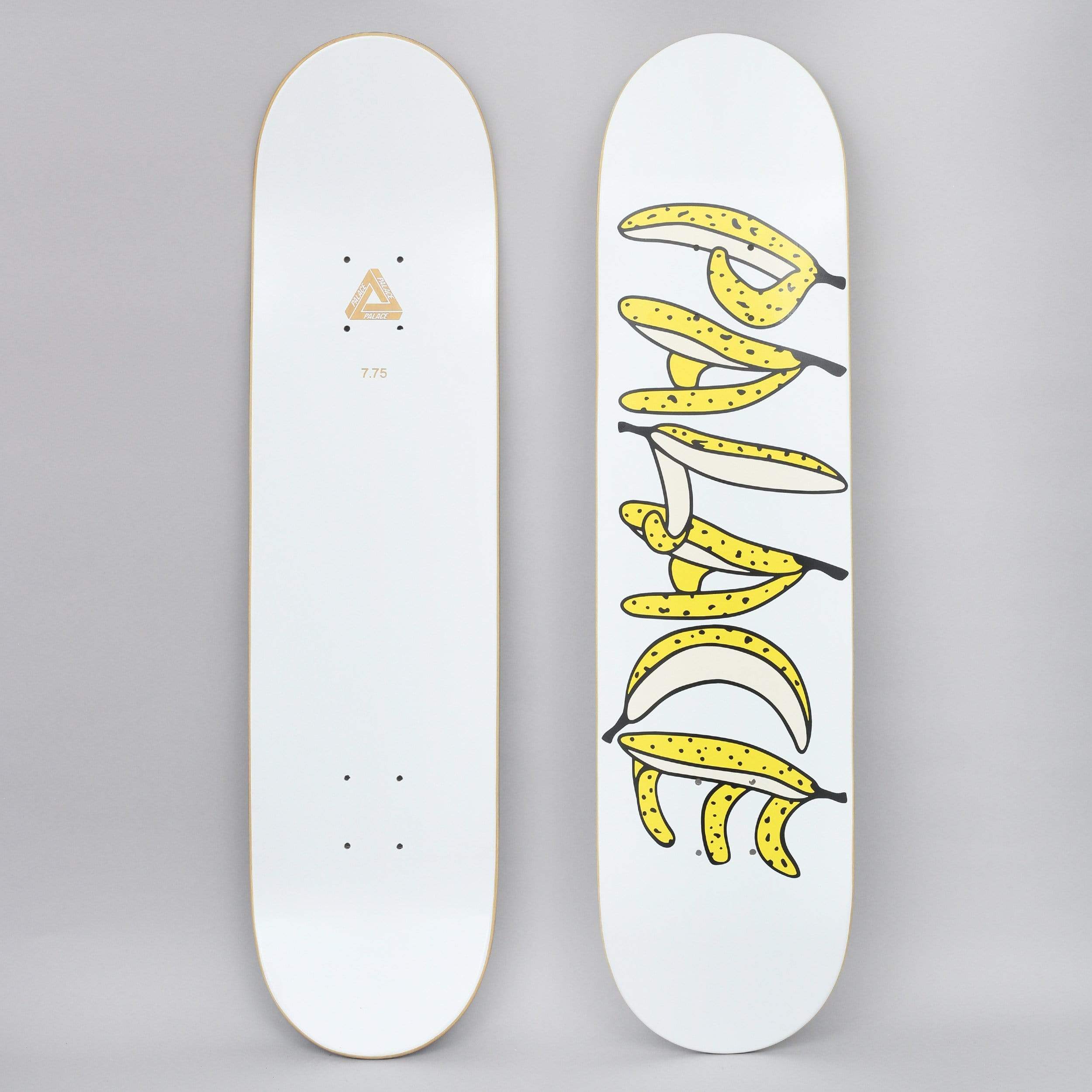 Palace 7.75 Banana Skateboard Deck White – Slam City Skates