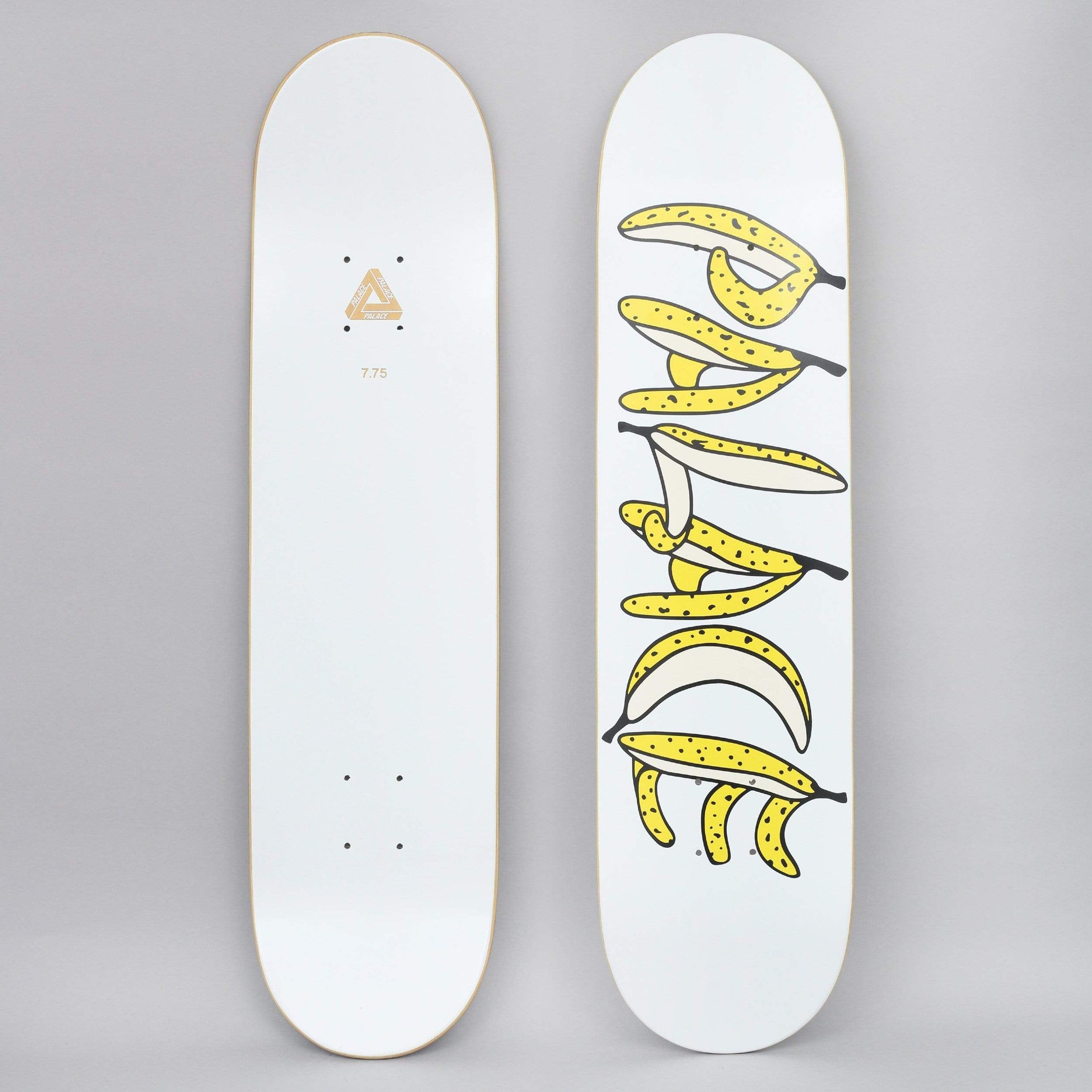 Palace 7.75 Banana Skateboard Deck White