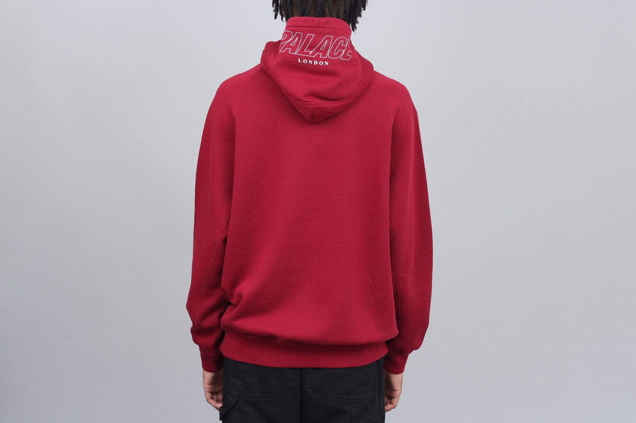 Palace Q-Zip Hood Burgundy