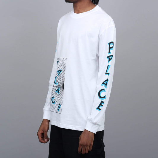 Palace Griddle Longsleeve T-Shirt White
