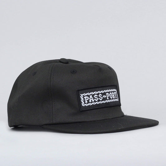 Passport Barbs 5 Panel Cap Black