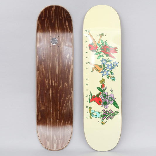 Passport 8.5 Floral Friends Skateboard Deck Vanilla
