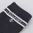 Load image into Gallery viewer, Passport Hi Sox Socks Black (5 Pack)
