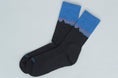 Load image into Gallery viewer, Patagonia L/W Merino Crew Socks Classic Fitz Roy / Andes Blue
