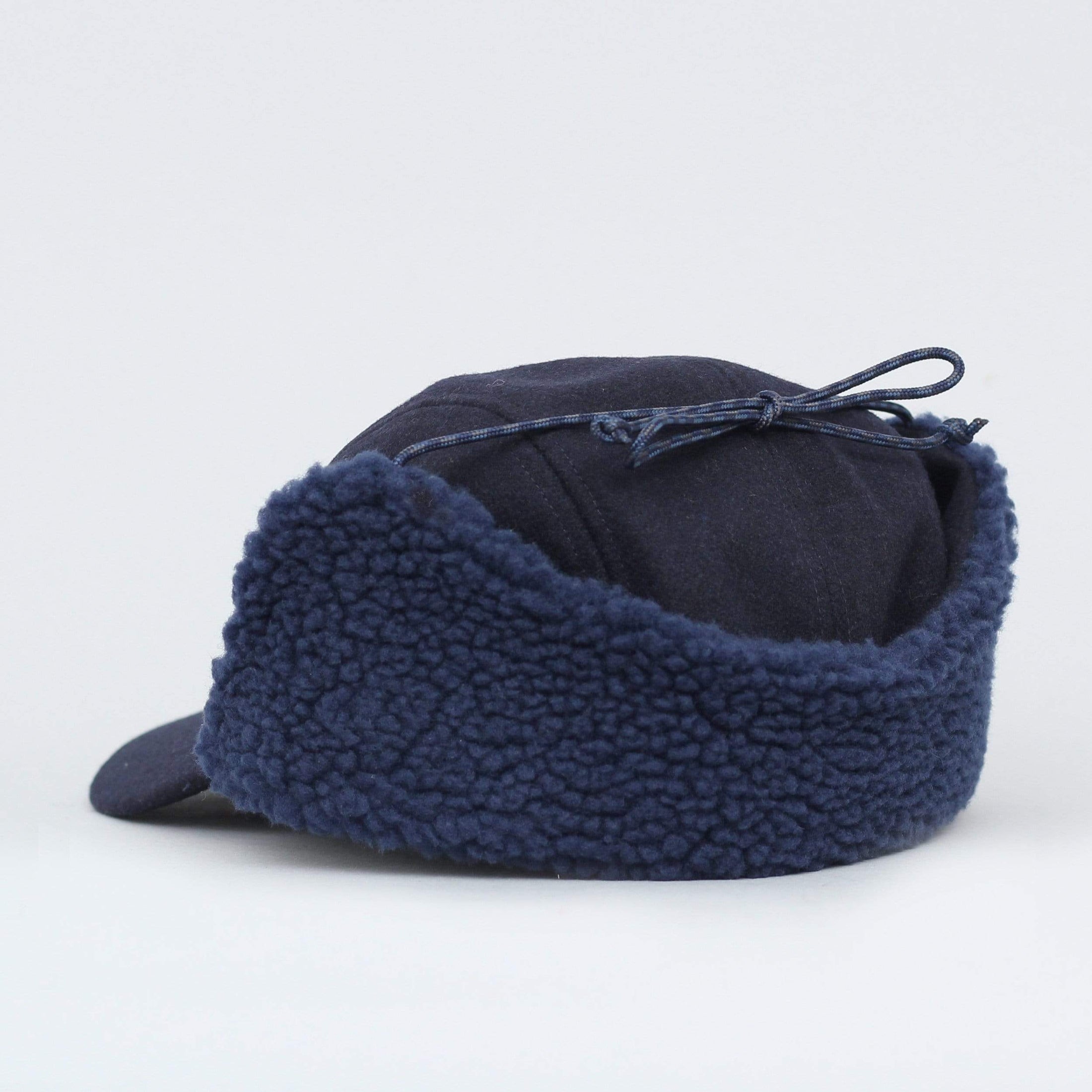 Patagonia Recycled Wool Ear Flap Cap Classic Navy