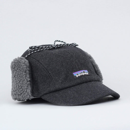 Patagonia Recycled Wool Ear Flap Cap Forge Grey