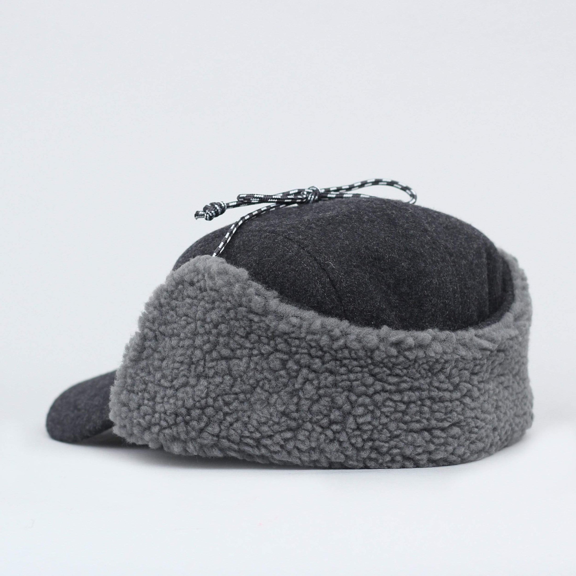 Patagonia Recycled Wool Ear Flap Cap Forge Grey - Main Image