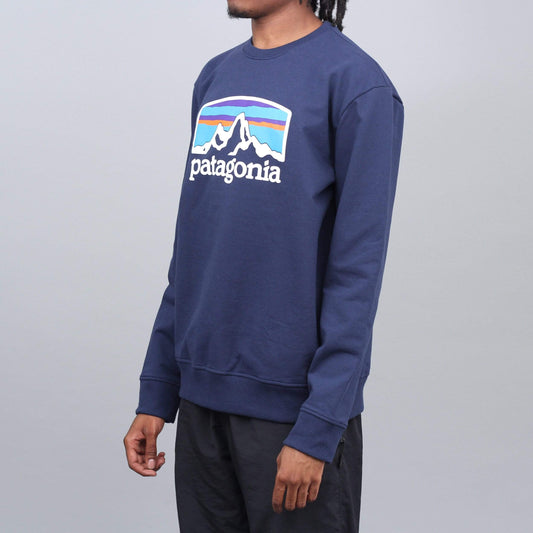 Patagonia Fitz Roy Horizons Uprisal Crew Sweatshirt Classic Navy