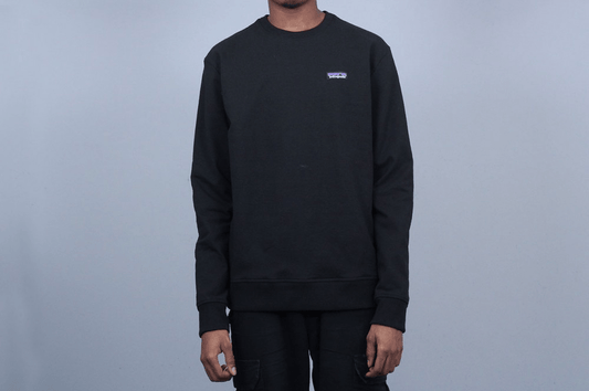 Patagonia P-6 Label Uprisal Crew Sweatshirt Black