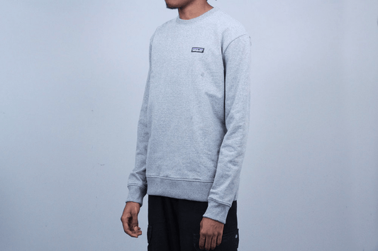Patagonia P-6 Label Uprisal Crew Sweatshirt Gravel Heather
