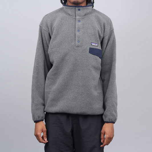 Patagonia Synchilla Snap T Fleece Pullover Nickel W / Navy Blue