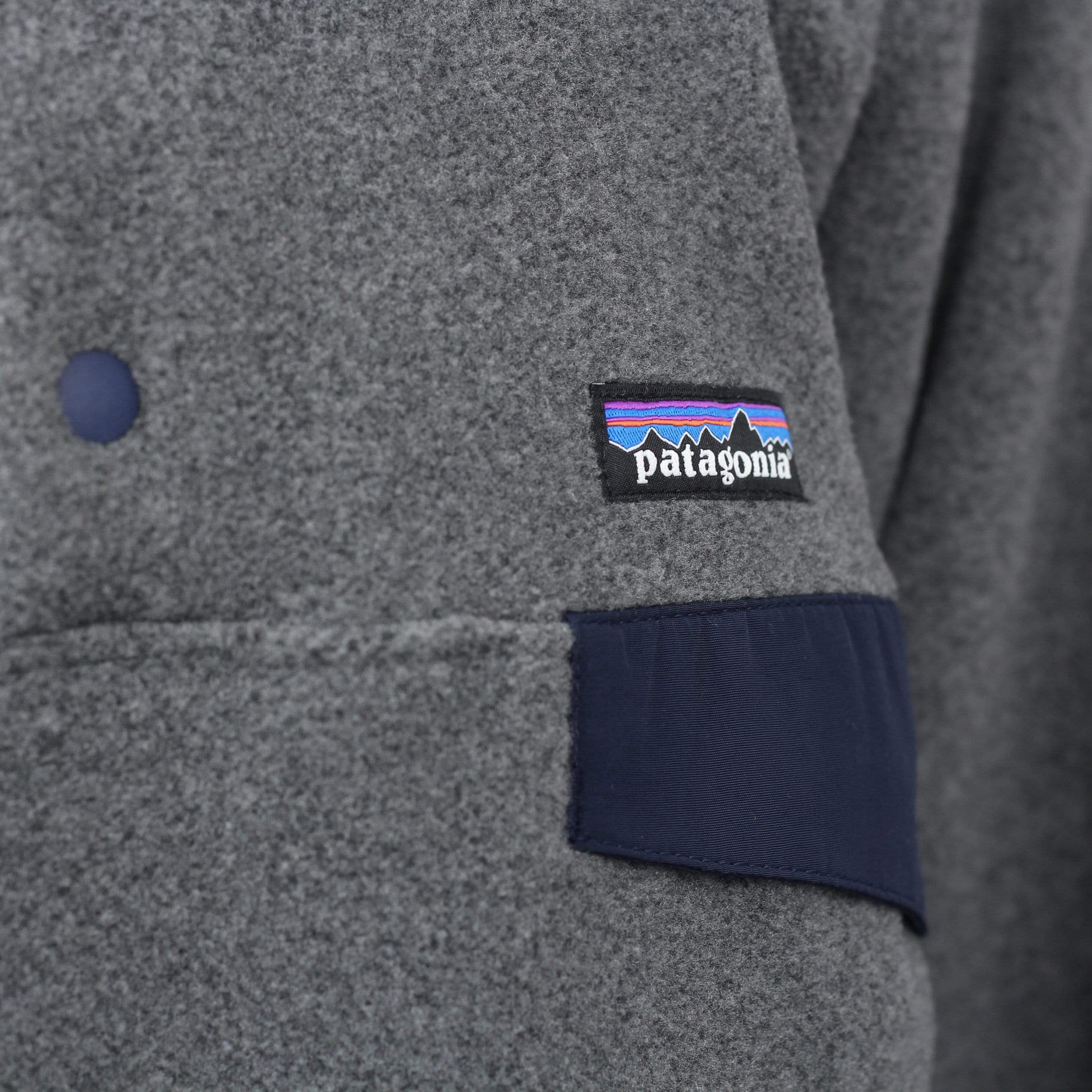 Patagonia Synchilla Snap T Fleece Pullover Nickel W / Navy Blue