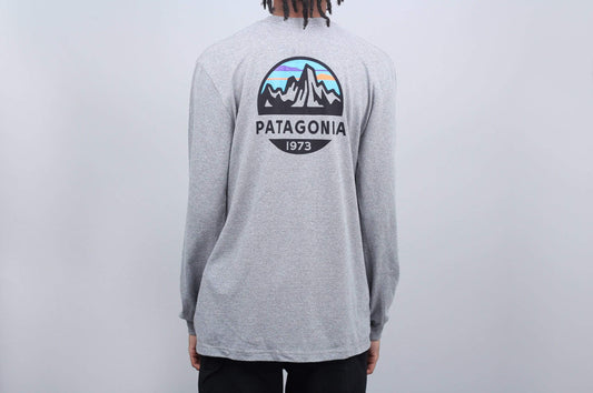 Patagonia Fitz Roy Scope Responsibili Longsleeve T-Shirt Gravel Heather