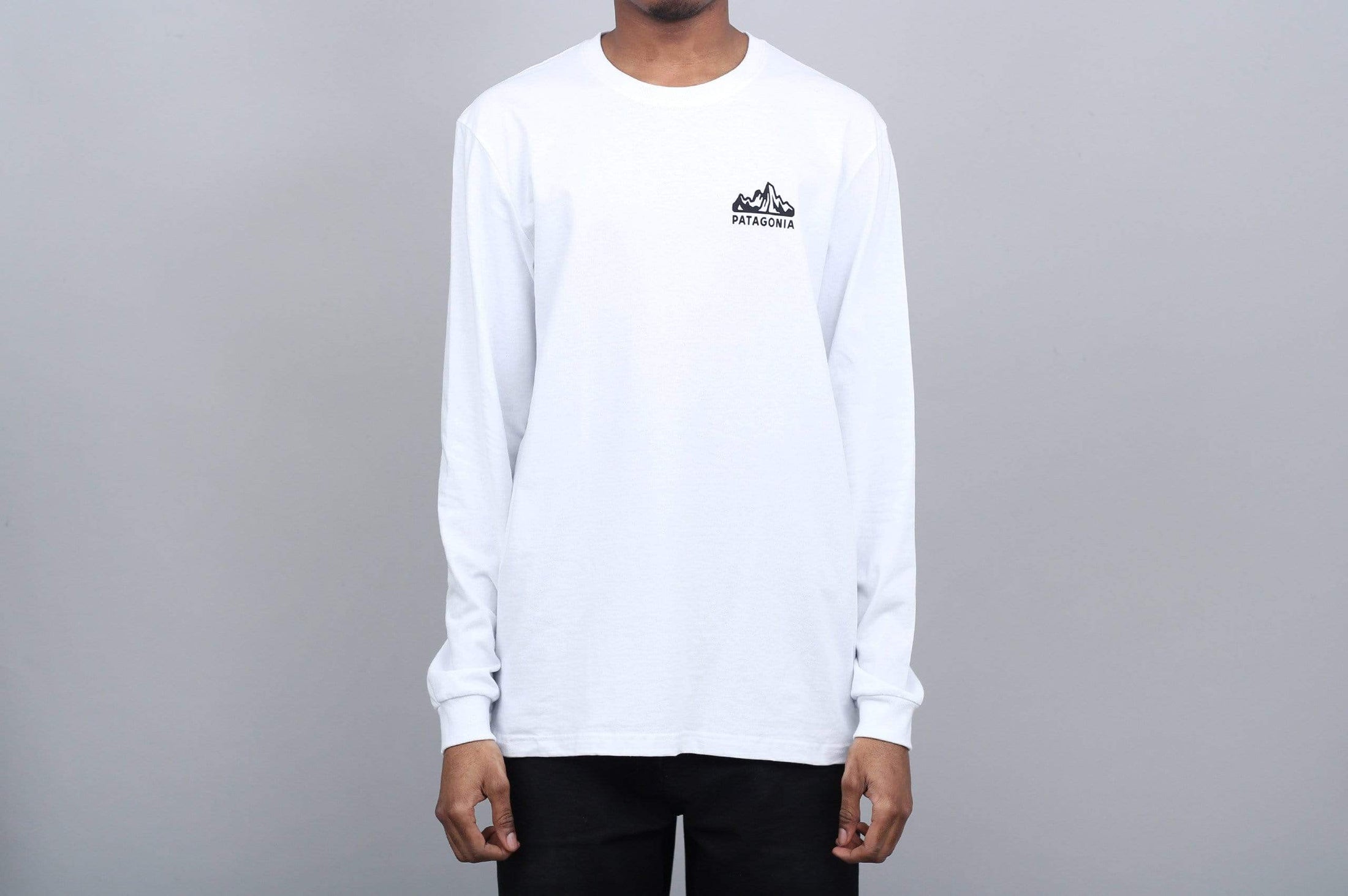 Patagonia Fitz Roy Scope Responsibili Longsleeve T-Shirt White