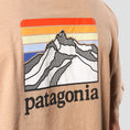 Load image into Gallery viewer, Patagonia Line Logo Ridge Pocket Responsibili T-Shirt Dark Camel

