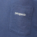 Load image into Gallery viewer, Patagonia Line Logo Ridge Pocket Responsibili T-Shirt Dolomite Blue

