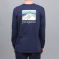 Load image into Gallery viewer, Patagonia Line Logo Ridge Responsibili Longsleeve T-Shirt Classic Navy
