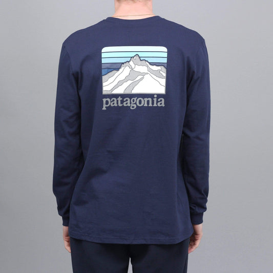 Patagonia Line Logo Ridge Responsibili Longsleeve T-Shirt Classic Navy