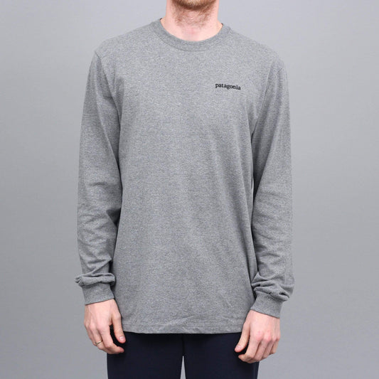 Patagonia Line Logo Ridge Responsibili Longsleeve T-Shirt Gravel Heather