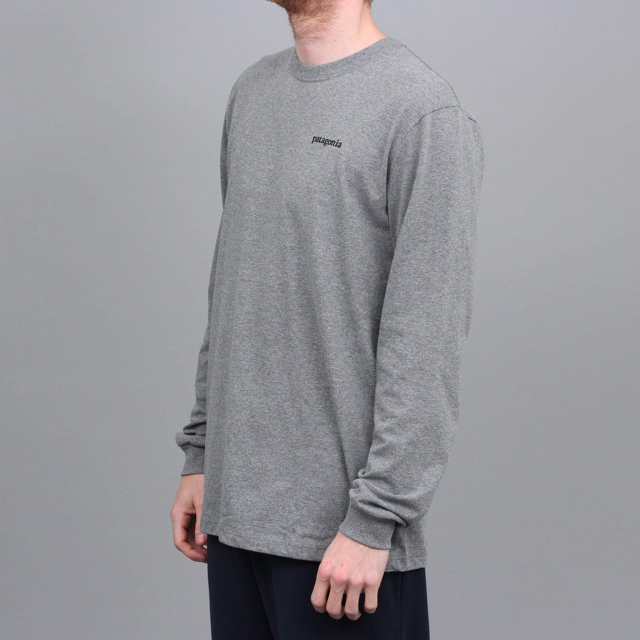 Patagonia Line Logo Ridge Responsibili Longsleeve T-Shirt Gravel Heather