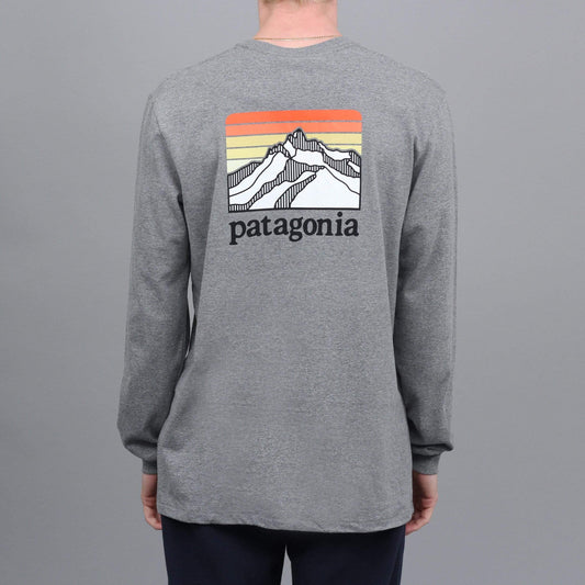 Patagonia Line Logo Ridge Responsibili Longsleeve T-Shirt Gravel Heather