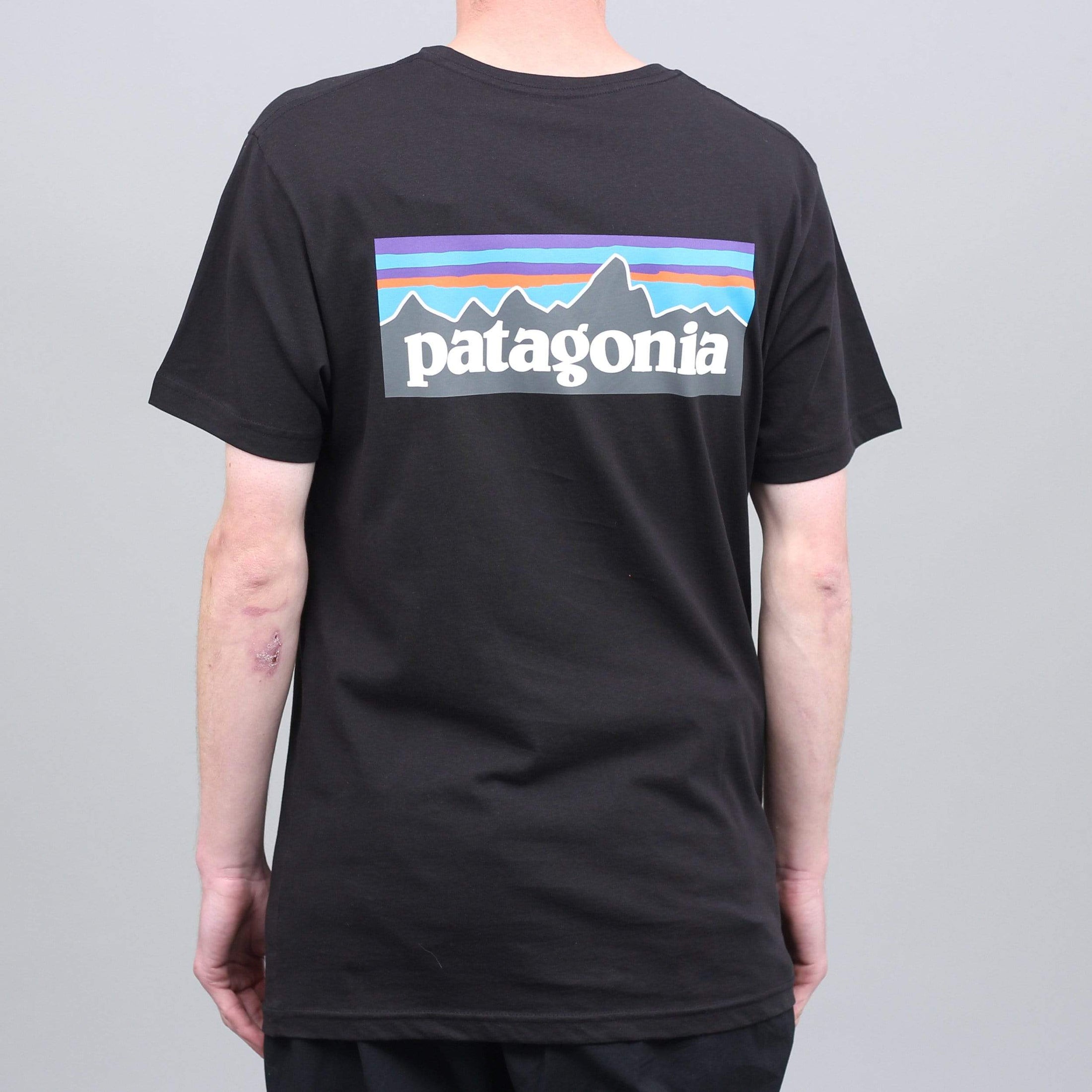 Patagonia P-6 Logo Organic T-Shirt Black