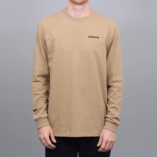 Patagonia P-6 Logo Responsibili Longsleeve T-Shirt Bearfoot Tan