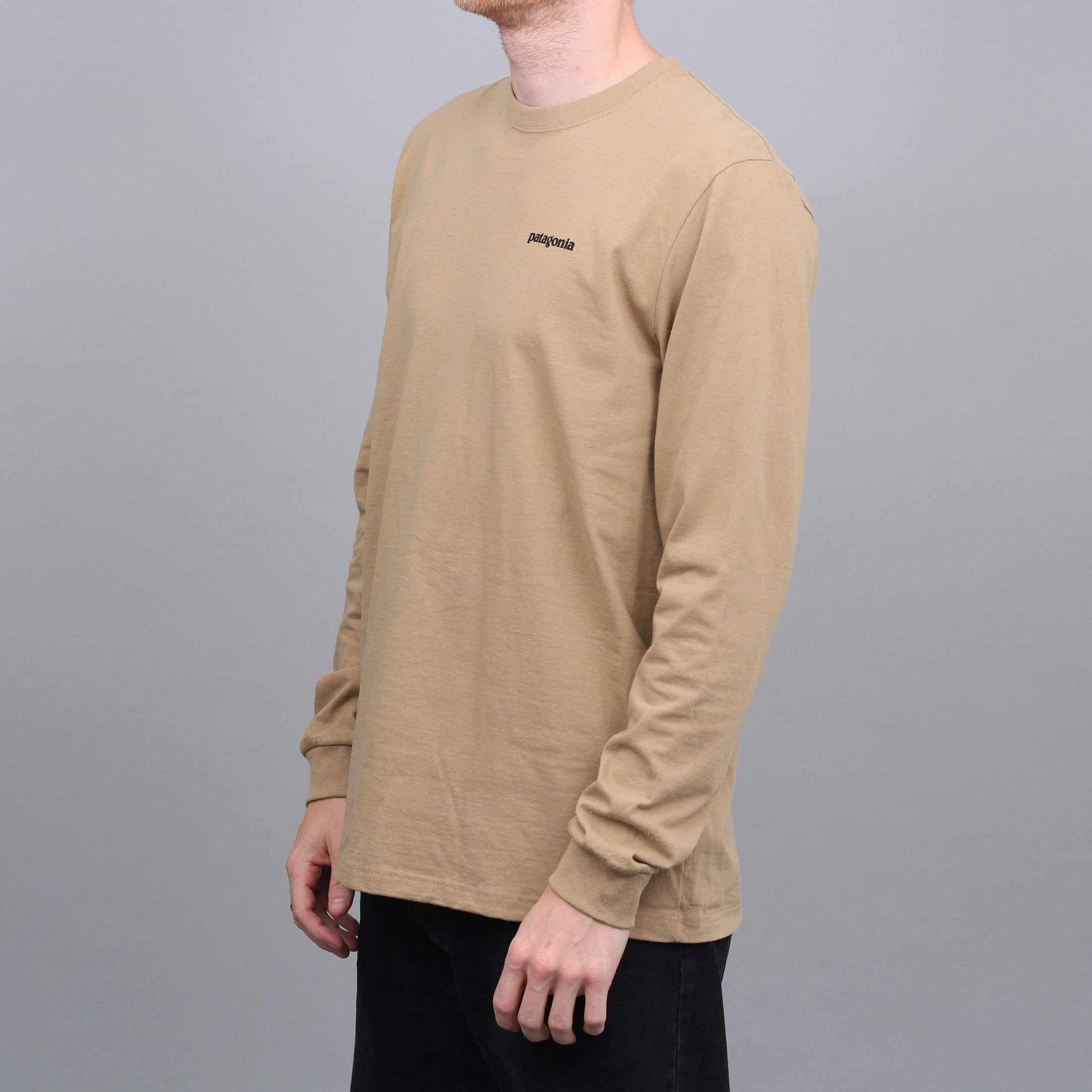 Patagonia P-6 Logo Responsibili Longsleeve T-Shirt Bearfoot Tan