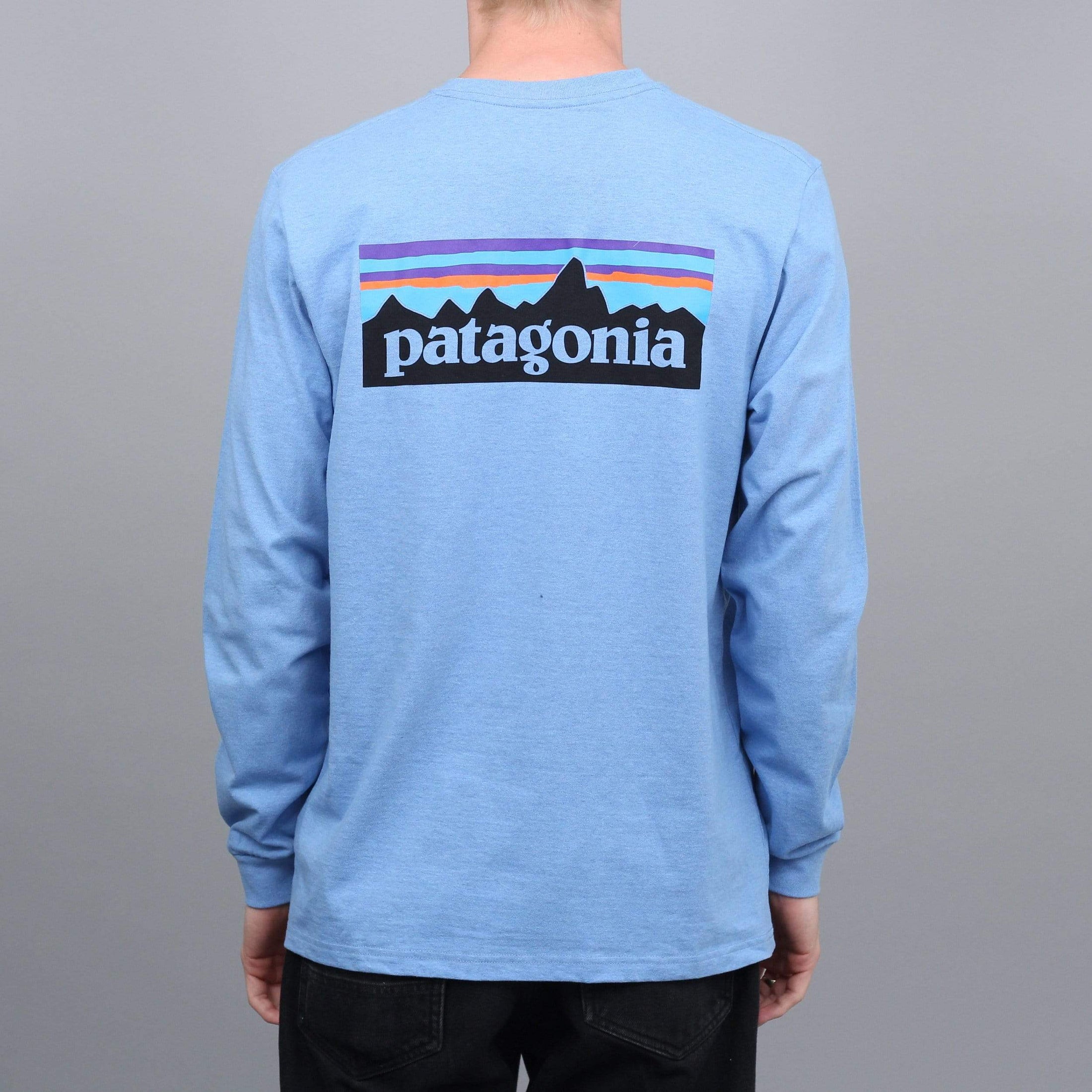Patagonia P-6 Logo Responsibili Longsleeve T-Shirt Wilder Blue