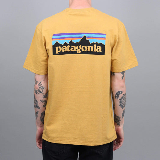 Patagonia P-6 Logo Responsibili T-Shirt Glyph Gold