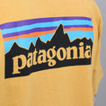 Load image into Gallery viewer, Patagonia P-6 Logo Responsibili T-Shirt Glyph Gold
