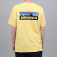 Load image into Gallery viewer, Patagonia P-6 Logo Responsibili T-Shirt Surfboard Yellow
