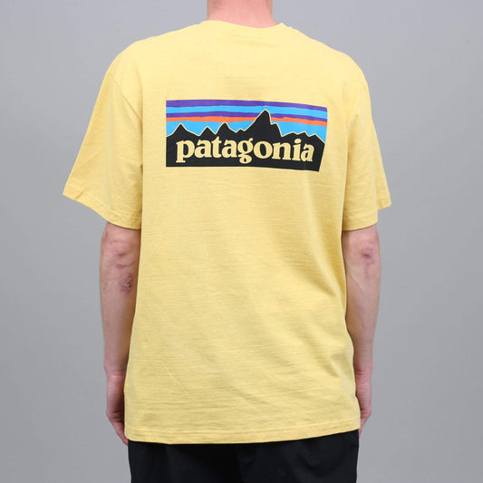 Patagonia P-6 Logo Responsibili T-Shirt Surfboard Yellow