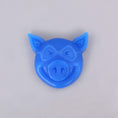 Load image into Gallery viewer, Pig Pig Head Wax Blue

