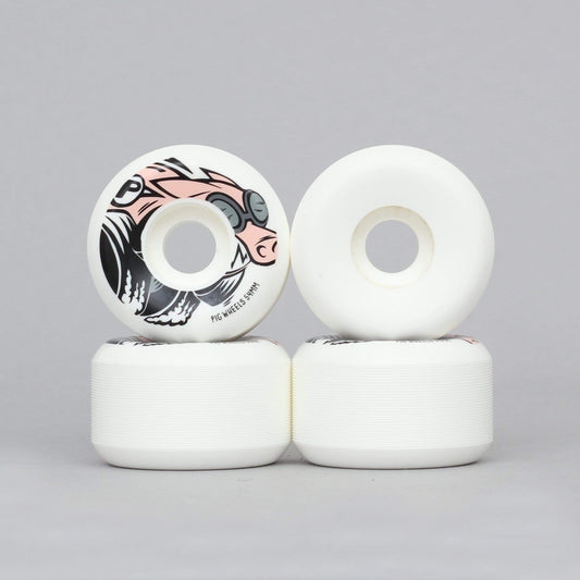 Pig 54mm Racer C Line Wheels White