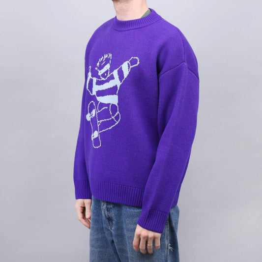 Polar Skate Dude Knit Sweater Purple