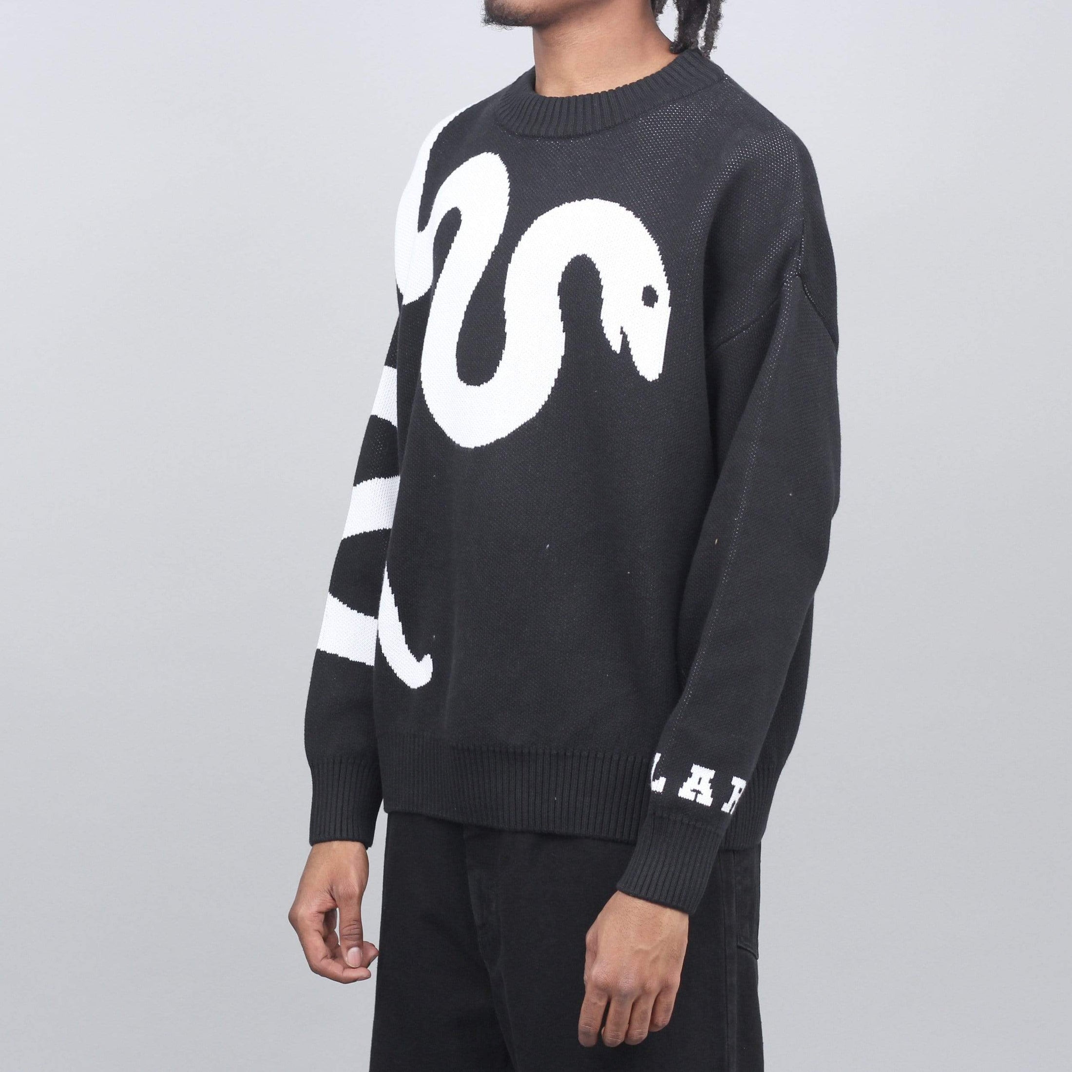 Polar Snake Knit Sweater Black / White
