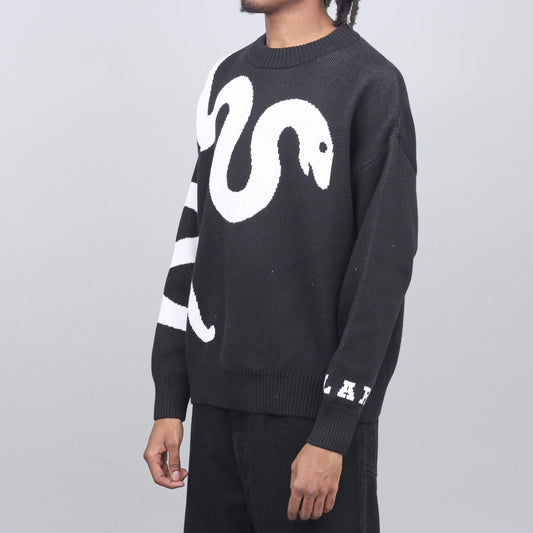 Polar Snake Knit Sweater Black / White