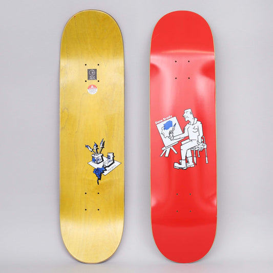 Polar 8.375 Brady Painter Skateboard Deck Red
