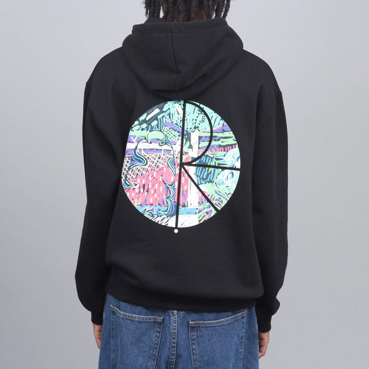 Polar Garden Fill Logo Hood Black