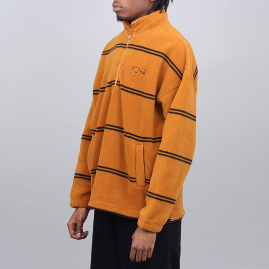 Polar Striped Fleece Pullover Caramel