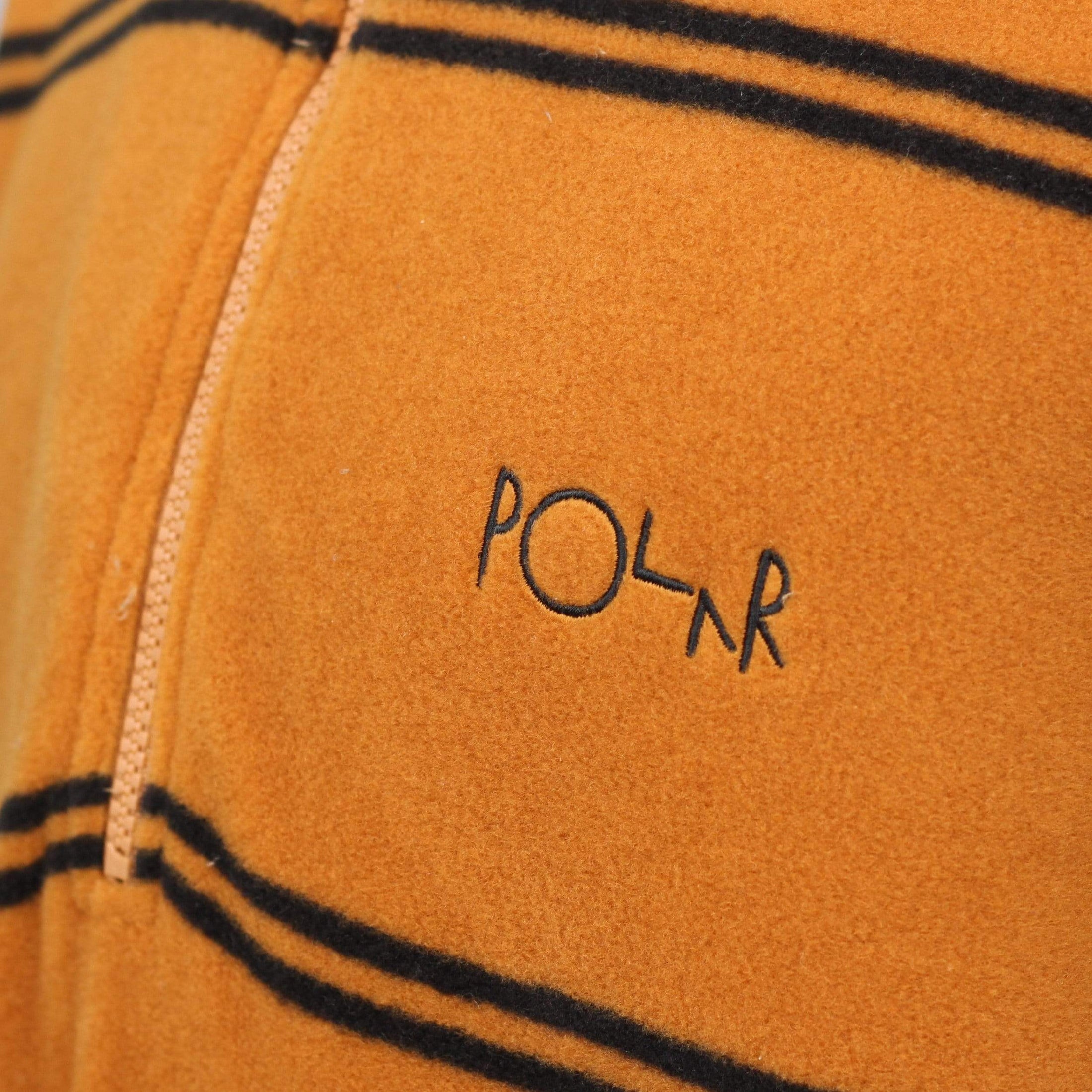 Polar Striped Fleece Pullover Caramel